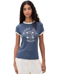 RE/DONE - 60S Slim Ringer Tee - Lyst