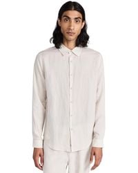 Onia - Air Linen Long Sleeve Shirt - Lyst
