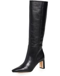 Sam Edelman - Sylvia Knee High Boot Black Leather Athletic Calf 12 Medium - Lyst