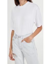Vince Cotton Wide Sleeve Crop Tee in 