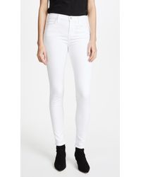 J Brand Maria High Rise Legging Jeans - White