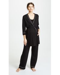 Cosabella Bella Maternity Pj Set - Black