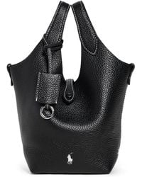 Polo Ralph Lauren - Shiny Drum Pebble Crossbody Bag - Lyst