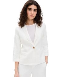 Vince - Linen Shrunken Blazer - Lyst