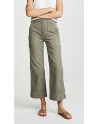 AMO Army Wide Leg Trousers - Green