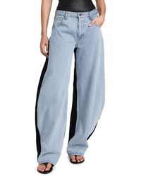Lioness - Ioness Horseshoe Jeans Spit Bue - Lyst