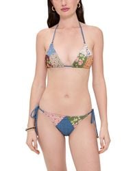 Zimmermann - Lucky Cotton Mini Triangle Bikini Set - Lyst