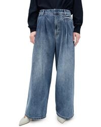 Tibi - Petite Spring Denim Triple Pleat Pants - Lyst