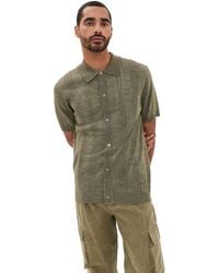 NN07 - Thor Button Down Sweater Polo - Lyst
