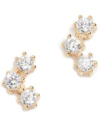 Shashi - Trinity Stud Earrings - Lyst