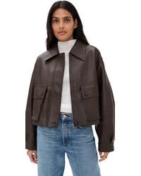 Pixie Market - Patch Pocket Faux Leather Jacket - Lyst