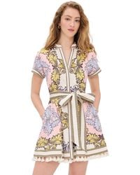 Alice + Olivia - Lucy Mini Shirt Dress - Lyst