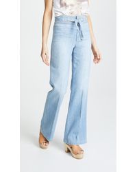 Joe's Jeans Hr Belted Flare Jeans - Blue