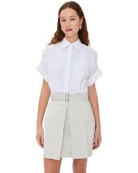 3.1 Phillip Lim - Combo Shirt Dress With Pleated Skirt - Lyst