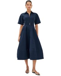 Jonathan Simkhai - Deanna Belted Mini Dress - Lyst