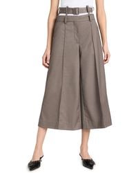 ROKH - Belt Detailed Culotte Trousers - Lyst