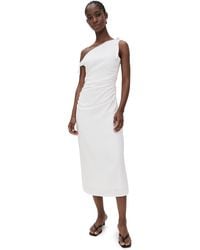 Wayf - Cleo Tie Shoulder Midi Dress - Lyst