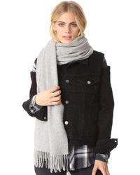 Canada Goose Solid Woven Scarf - Gray