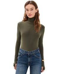 Norma Kamali - Long Sleeve Turtle Bodysuit - Lyst
