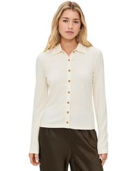 Vince - Rib Collared Button Up - Lyst