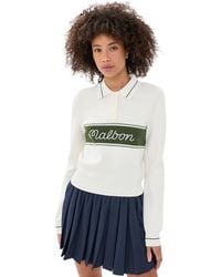 Malbon - Elaine Long Sleeve Knit Polo - Lyst