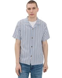 Rhythm - Vacation Stripe Short Sleeve Shirt - Lyst