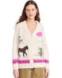 Sea - Annette Intarsia Ong Seeve Cardigan - Lyst