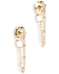 Zoe Chicco - 14k Square Bead Chain huggie Earrings - Lyst