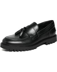 Les Deux - Thatcher Leather Tassel Loafers - Lyst