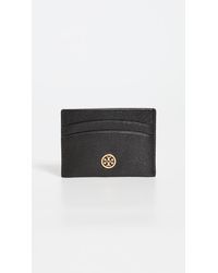Tory Burch Robinson Foldable Key Case in Black | Lyst