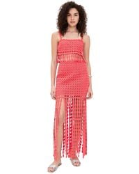 Saylor - Elie Fringe Embroidery Skirt Set - Lyst