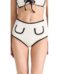 Montce - X Oivia Cupo Poy Bikini Bottoms Cream/back Terry Rib - Lyst