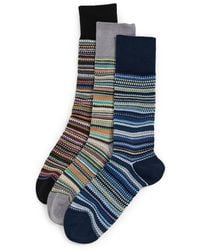 Paul Smith - Pique Striped Socks 3 Pack - Lyst