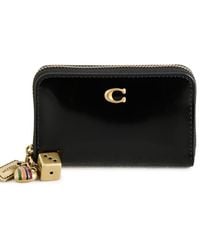 COACH - Spazzolato Leather Essential Small Zip Card Case - Lyst