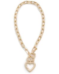 Kenneth Jay Lane - Heart Pendant Necklace - Lyst