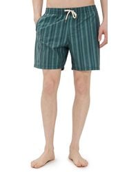 Rhythm - Paisley Stripe Beach Shorts 6 - Lyst