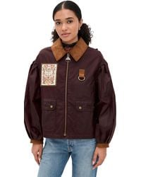 Barbour - X Farm Rio Thais Wax Jacket - Lyst