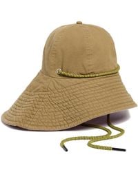 Oas - Camel Brim Canvas Hat - Lyst