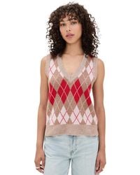RE/DONE - Argyle Vest - Lyst