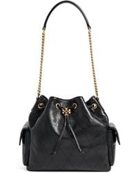 Tory Burch - Charlie Quilted Drawstring Shoulder Bag - Lyst