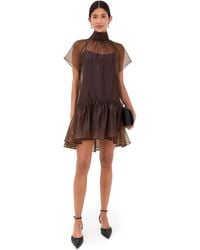 Jonathan Simkhai - Beaux Tiered Mini Dress - Lyst