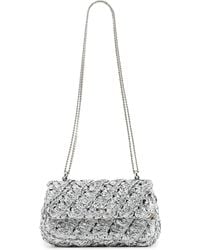 Tory Burch - Kira Woven Mini Flap Bag - Lyst