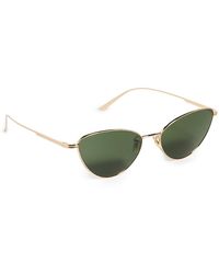 Oliver Peoples - X Khaite Metal Cat Eye Sunglasses - Lyst