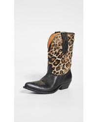 golden goose leopard boots