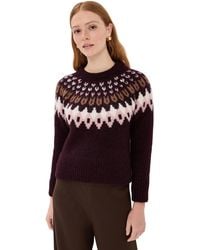 Veronica Beard - Anne Fair Isle Pullover - Lyst