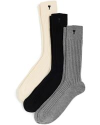 Ami Paris - Adc Cotton Socks Set - Lyst
