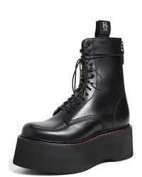 R13 - Combat Stack Boots - Lyst