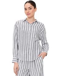 Z Supply - Perfect Stripe Button Up Shirt - Lyst