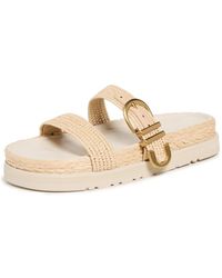 Jonathan Simkhai - Aida Raffia Buckle Sandals - Lyst