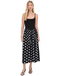 Le Bos - Alix Mixed Fabric Tank Dress - Lyst